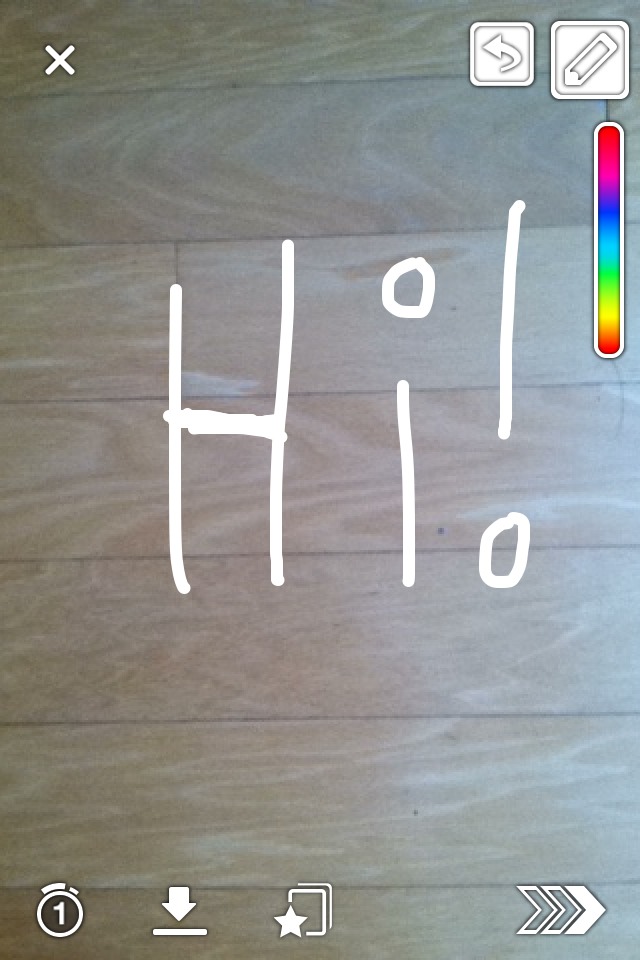 Same goes for white color, except slide your finger to the left side after sliding your finger down the color line!