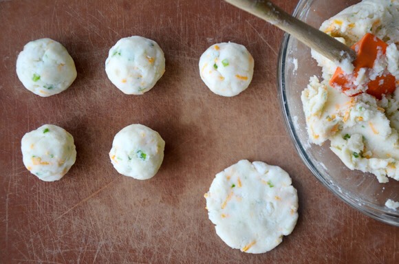 Mashed Potato And Cheese Pan Cakes 