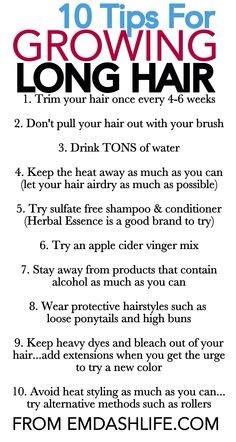 10 Hair Growing Tips