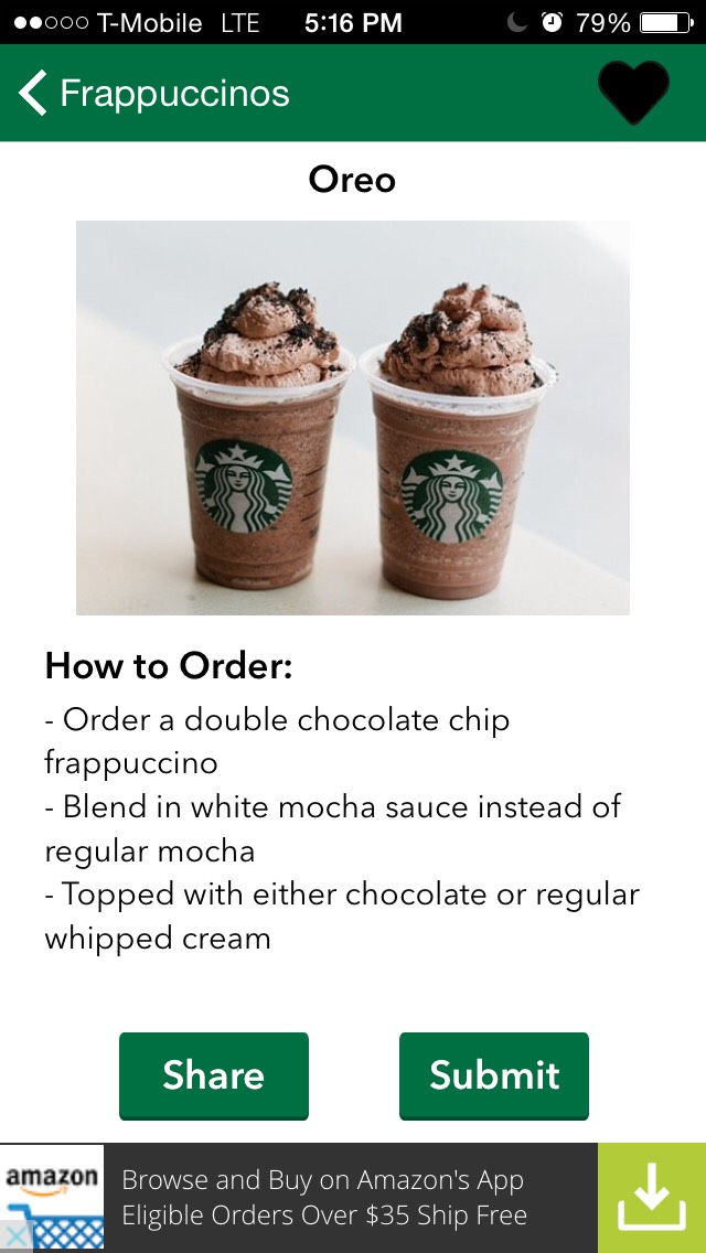 Secret Starbucks Drinks