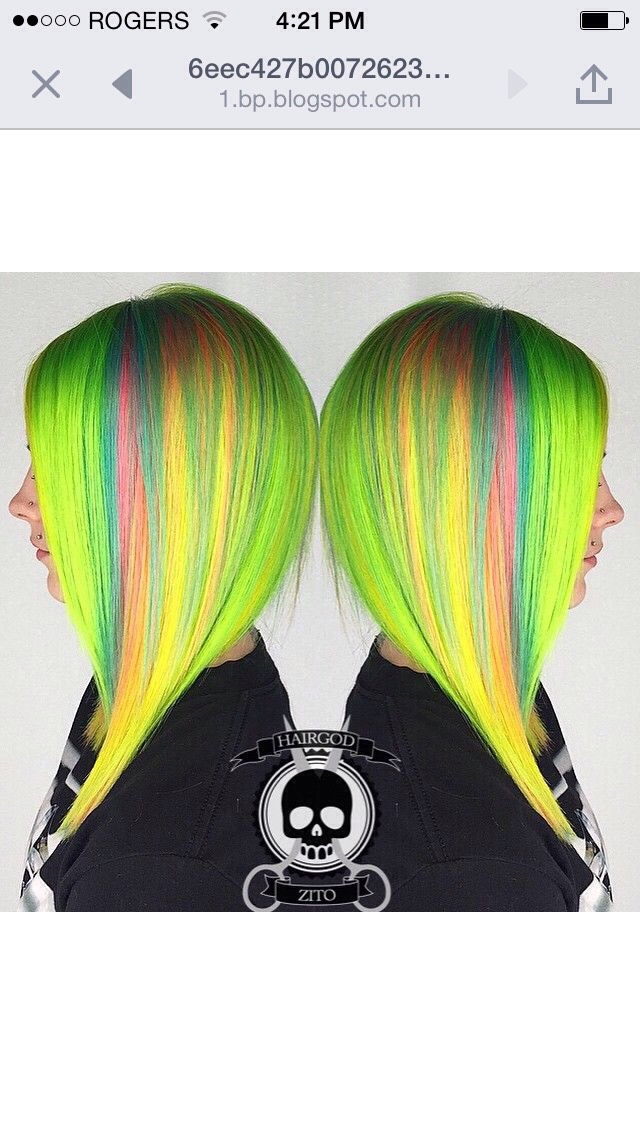 Rainbow Hair Colors 