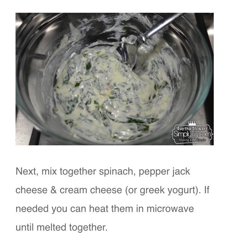 Spinach Dip Stuffed Chicken Breast!!