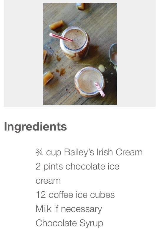 Bailey's Mocha Milkshake. Please Like!