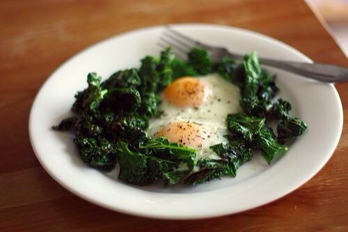 Eggs Plus Kale
Eggs and kale can make a healthy breakfast combination. If you don't believe it, at least believe the doctor who eats it four days a week.