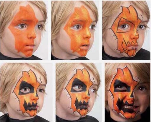 Face And Body Paint: Forehead And Sides. 