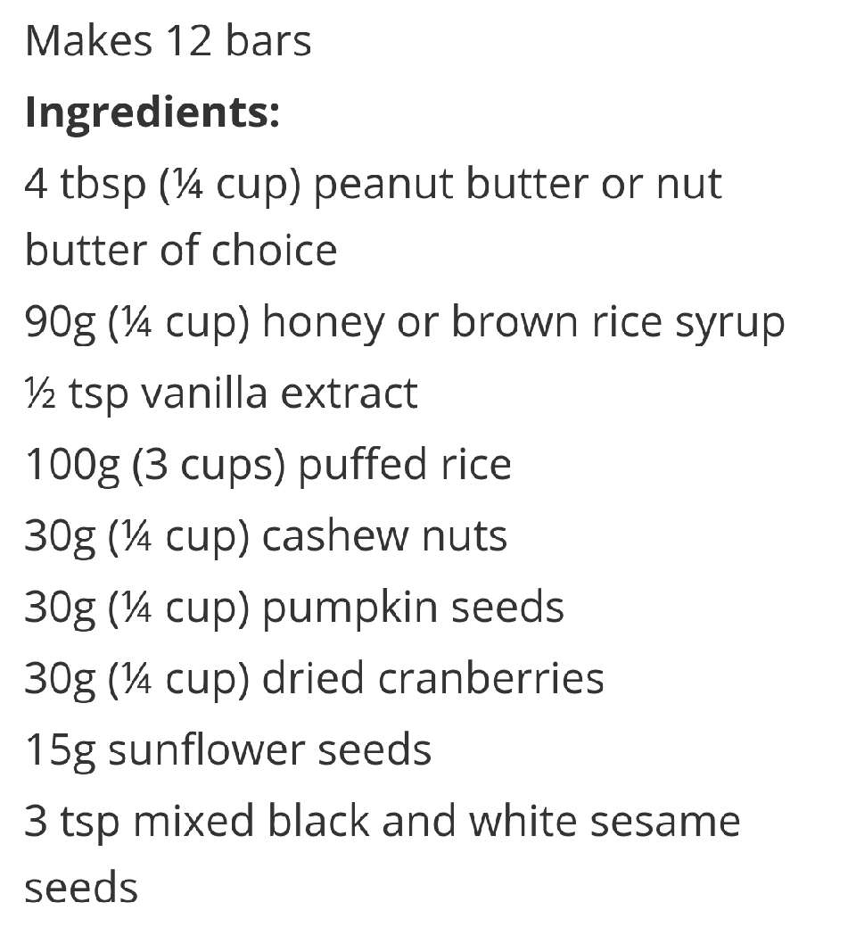 💚Healthy Snack Bars💚