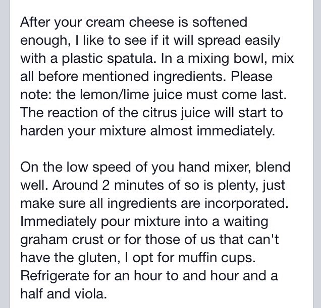 Five Minute No Bake Cheesecake. 