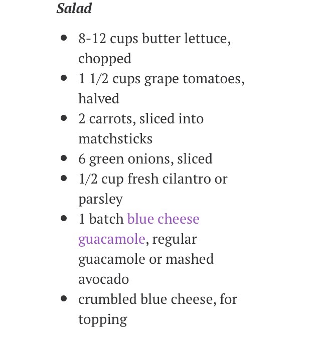Healthy Crispy Onion Ring Buffalo Chicken & Blue Cheese Salad 