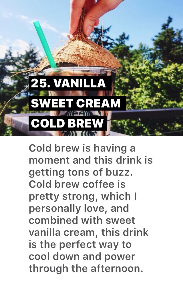 29 BEST STARBUCKS DRINKS 