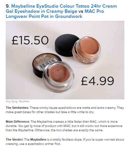 14 Insanely Affordable High Street Dupes For High-End Makeup♥♥♥ #tipit