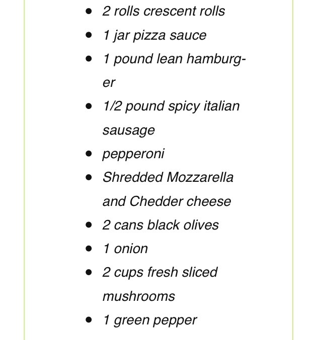 ✨🍕 Crescent Pizza Casserole✨🍕😋