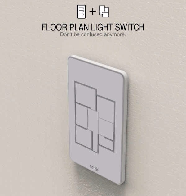 10. The ultimate floor-plan light switch for lazy people with big houses.