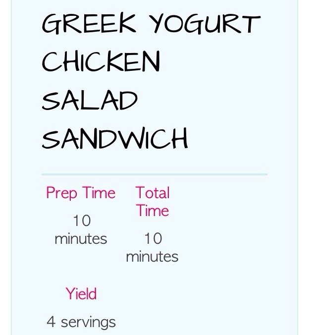 GREEK YOGURT CHICKEN SALAD SANDWICH ✨✨✨✨✨✨✨✨✨✨