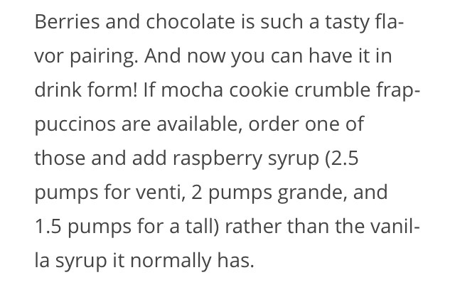💟❕35 Secret Starbucks Drink You Didn't Know You Could Order❕💟