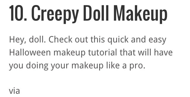 🔟 Halloween Makeup Ideas! #HalloweenTip