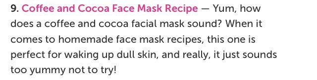 HOMEMADE face Mask Recipes 