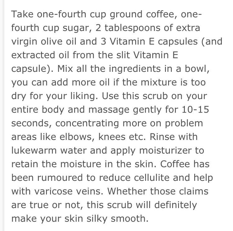 Body Scrubs For Dry Skin Recipes
