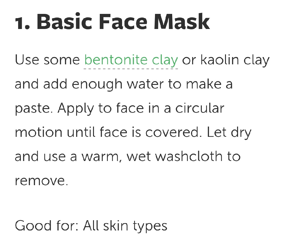 Simple Facial Masks Using Food
#springforward