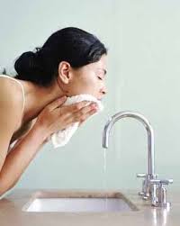 Pat your face dry with a clean, dry face towel! Don't wipe dry!!