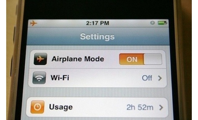 Turn your iPhone or iPod on airplane mode to charge faster!