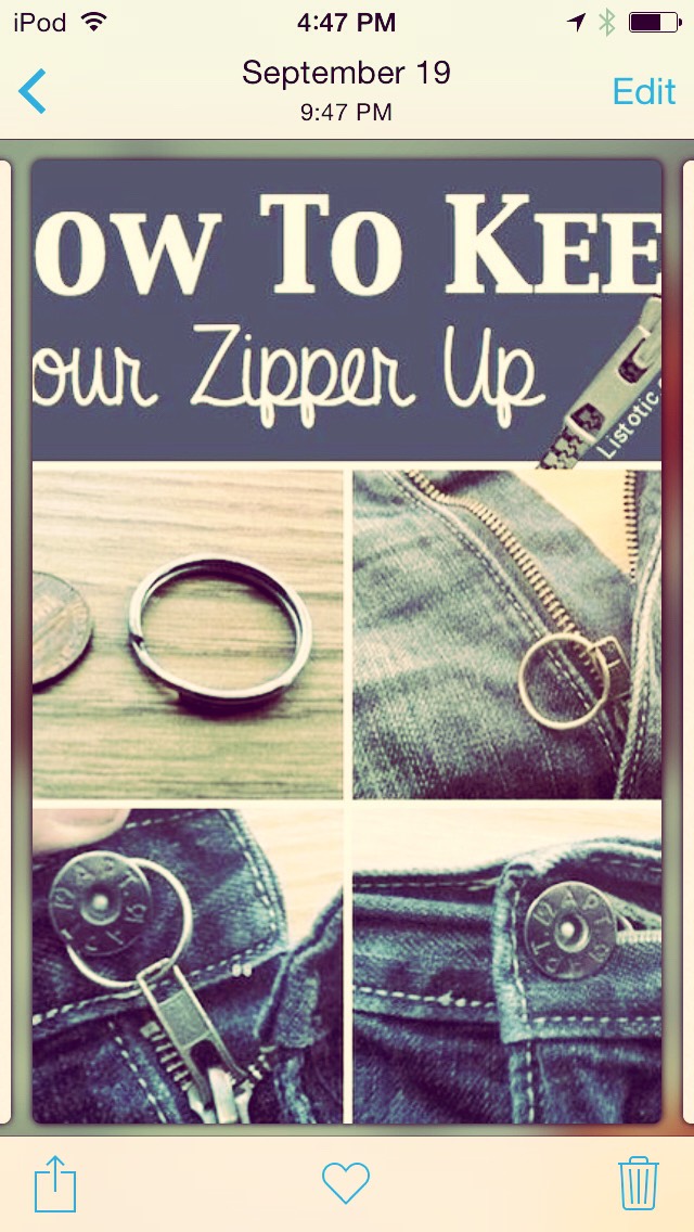 This tip is great for easily zipping up those hard to reach zippers!