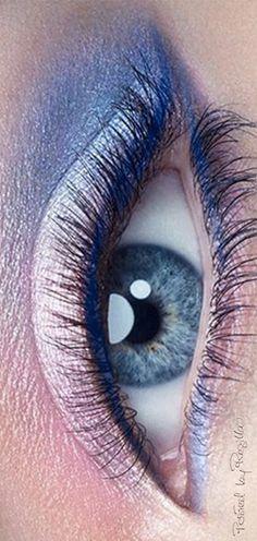 Mix Rose Quartz and Serenity for gorgeous eye makeup like this!