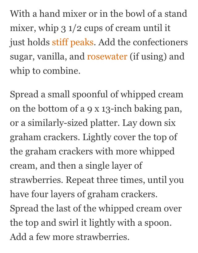 ✨No-Bake Strawberry Icebox Cake✨😋