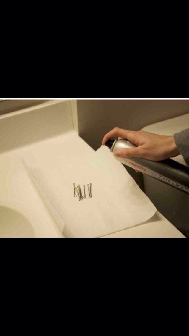 Spray those bobby pins!!!! Spray your bobby pins with hair spray for a tighter hold!!