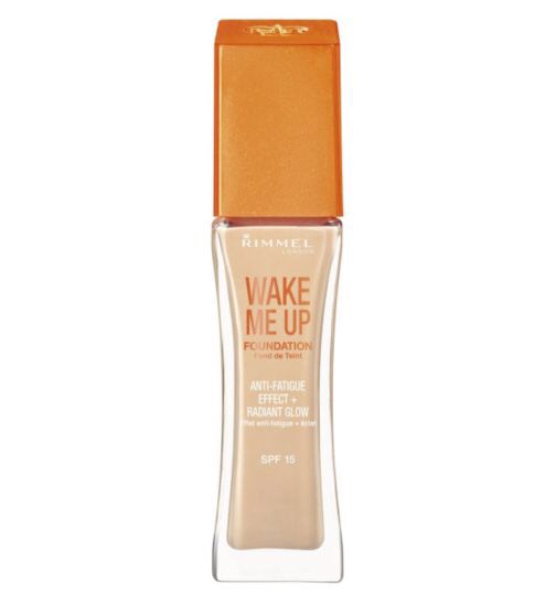 After I apply my primer I go in with my "wake me up" foundation, in the shade "100 ivory".  I love this product! I start by applying this foundation to my skin with my beauty blender which will be on the next page ➡️