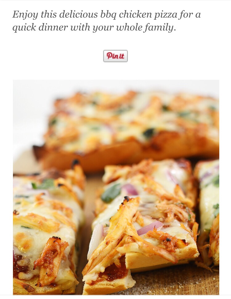 BBQ Chicken French Bread Pizza!!😋