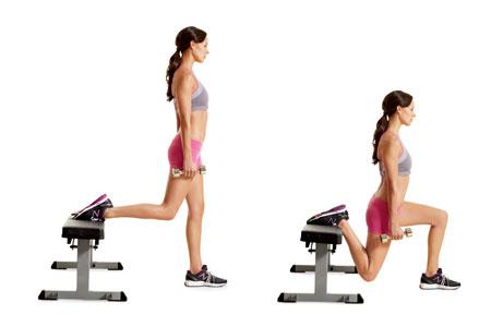 split squats 25 reps