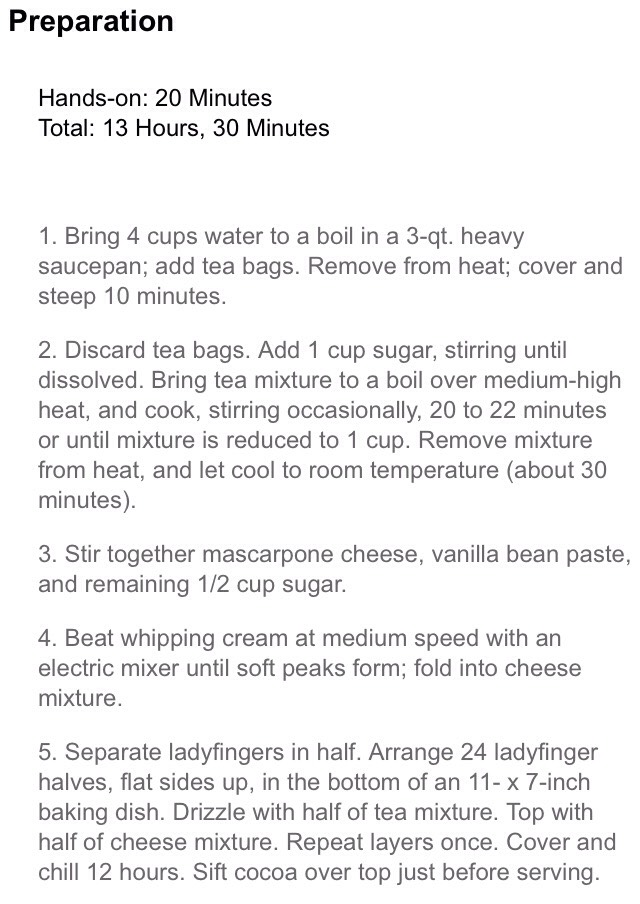 Sweet Tea Tiramisú
