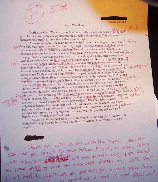 Funny Test Answers