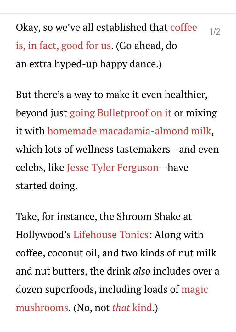 Super Healthy Coffee??