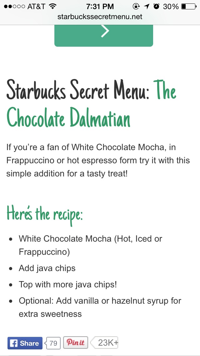 Starbuck Secret Menu Pt. 2