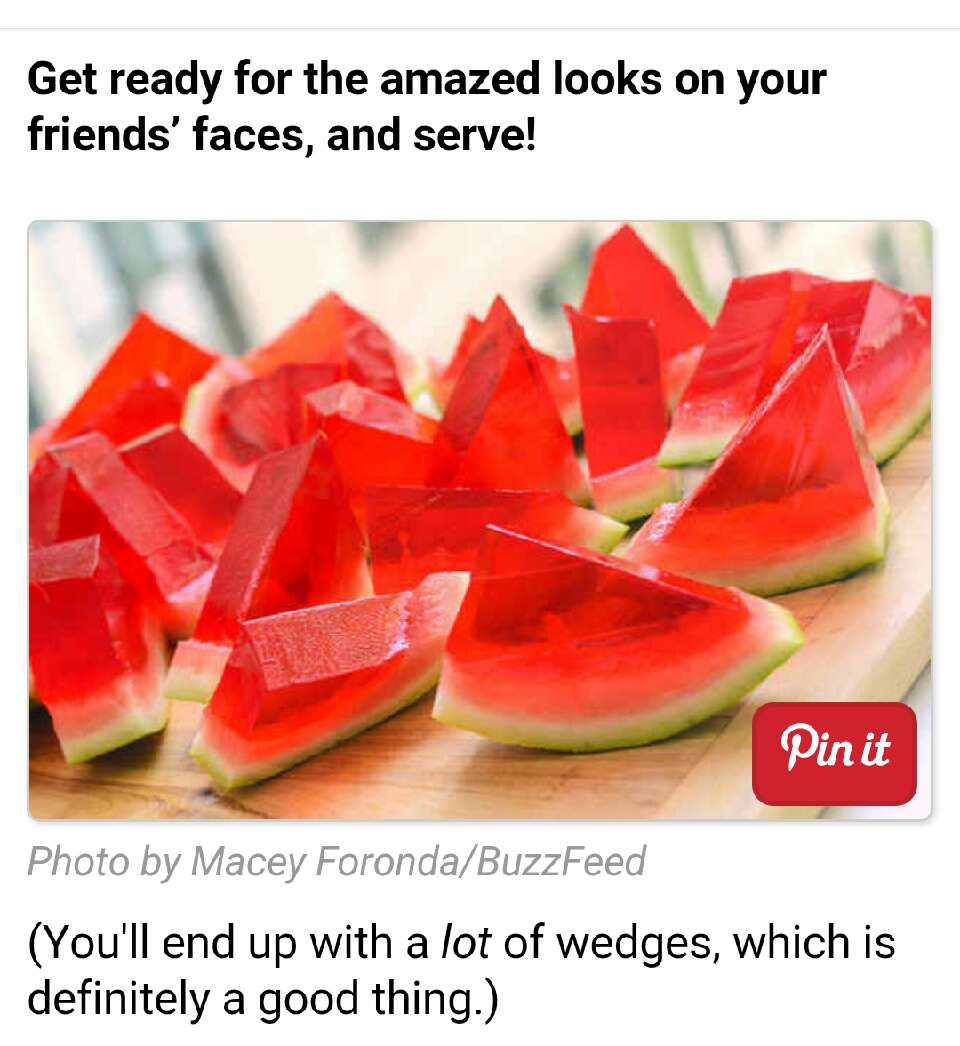 XXL Watermelon Jello Shots!