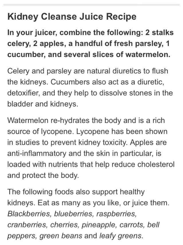 7 Day Detox Cleanse And Weight Loss- How To Do A Kidney Cleanse Fast: Juice