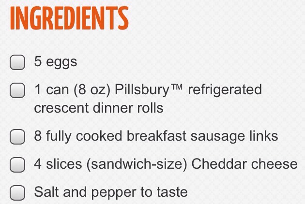 Sausage Egg And Cheese Breakfast Roll-Ups