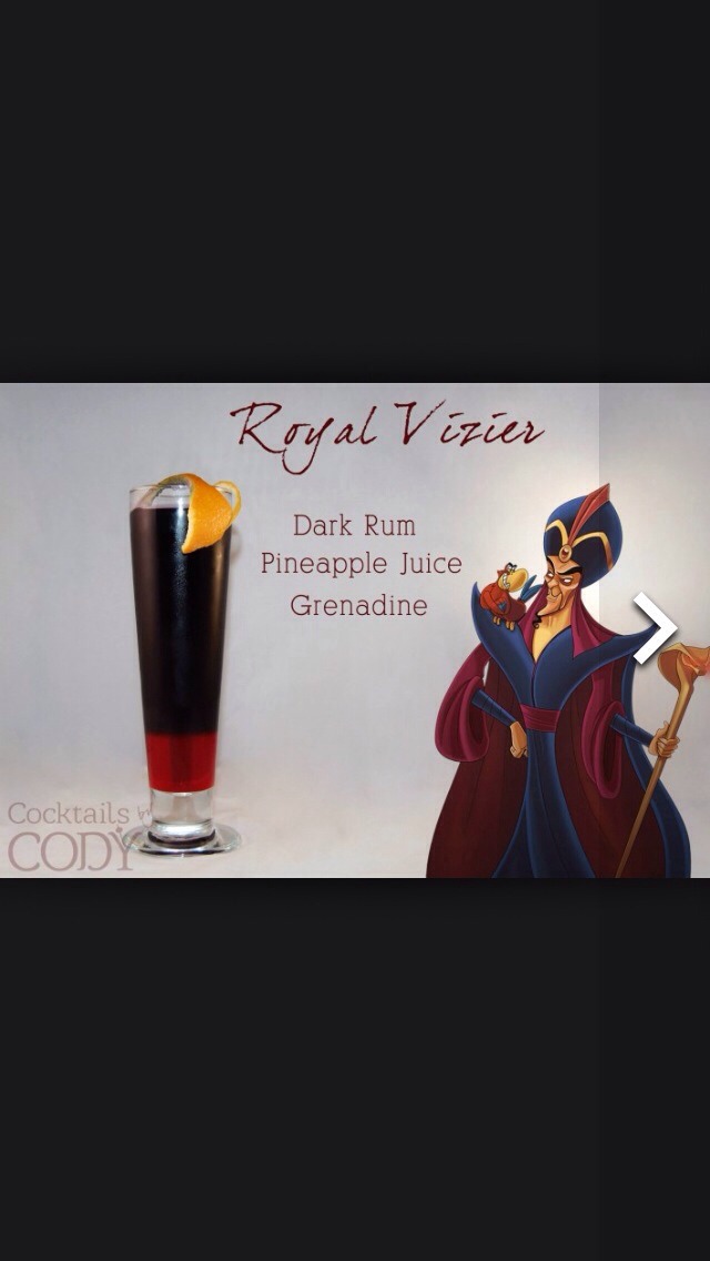 Disney Inspired Cocktail Drinks. Created By Cocktails By Cody. 