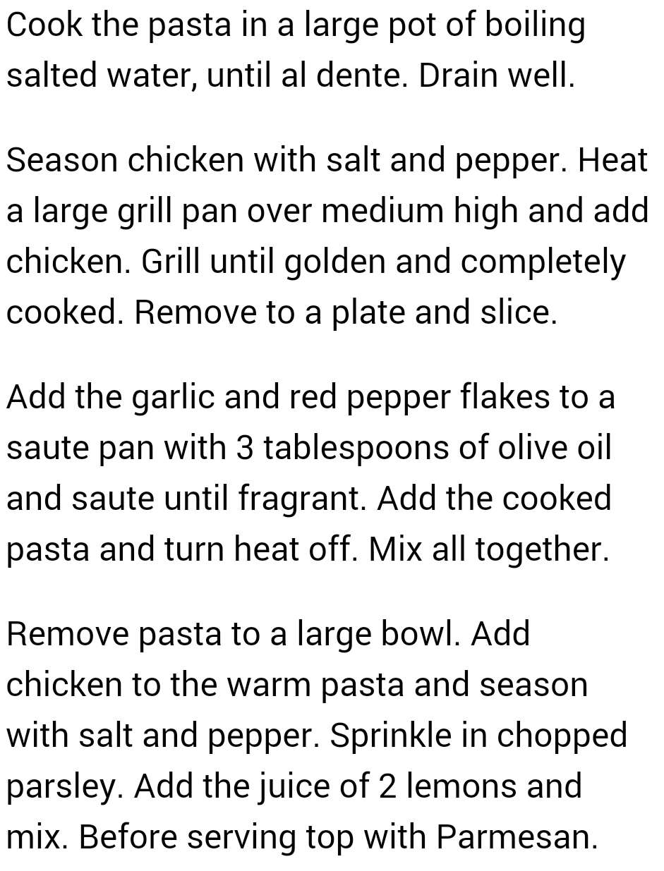 Easy Lemon Pasta with Chicken!