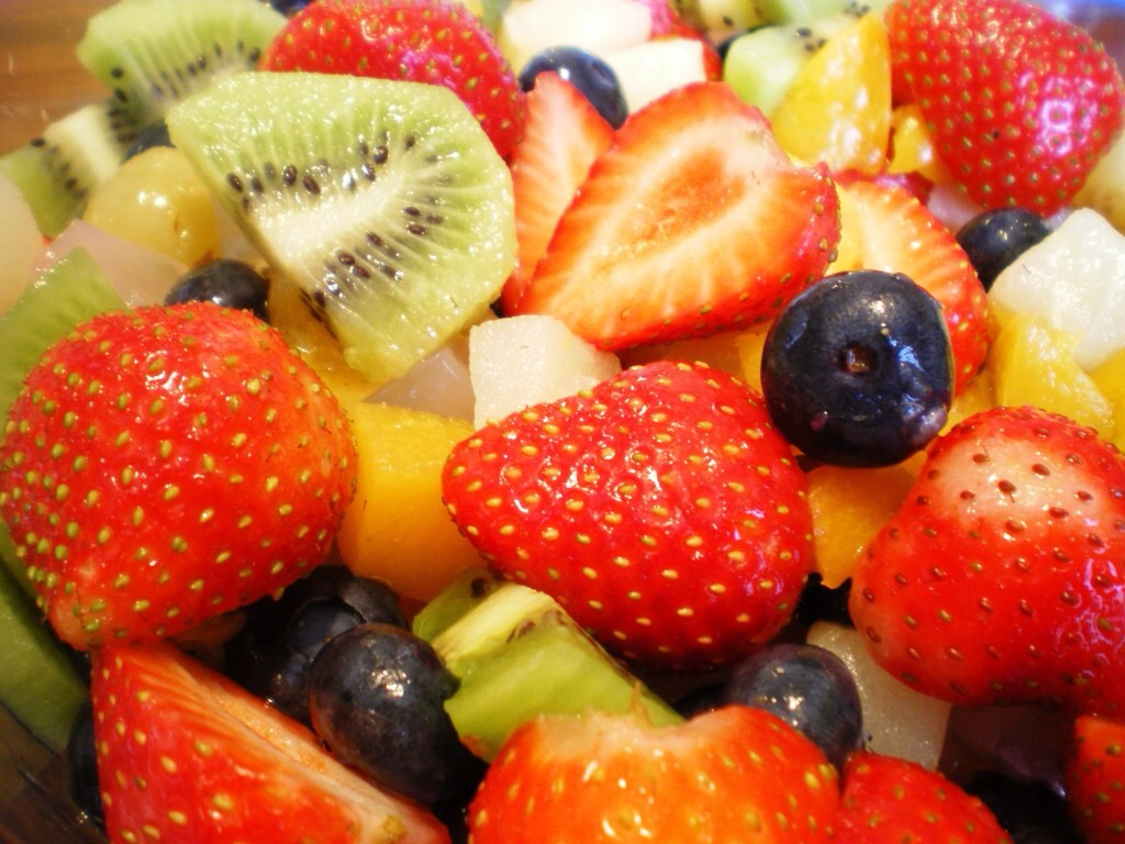 You can ALWAYS have some fruit. Take it on the to if you have to. You can make a fruit salad, kabobs, or just eat it plain. It's Mother Nature's candy!!