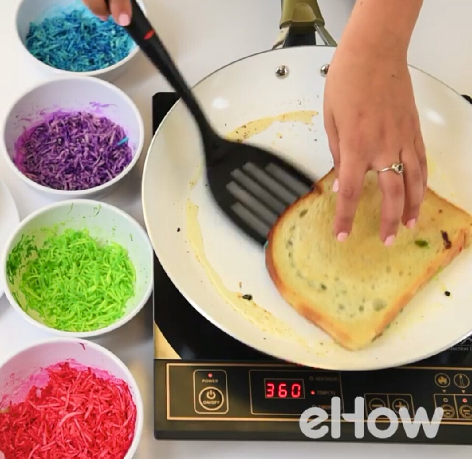 Rainbow Grilled Cheese!!!!