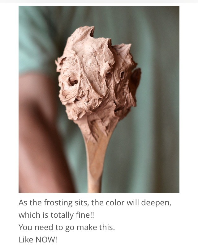 Easy Chocolate Buttercream Frosting.