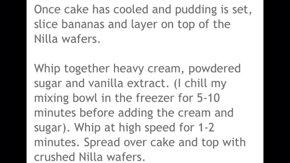 Banana Pudding Cake 