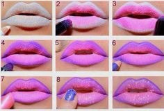Beautiful Ombre' Lips Tutorial😘🙌👄💋 & Some Eyeshadows👌