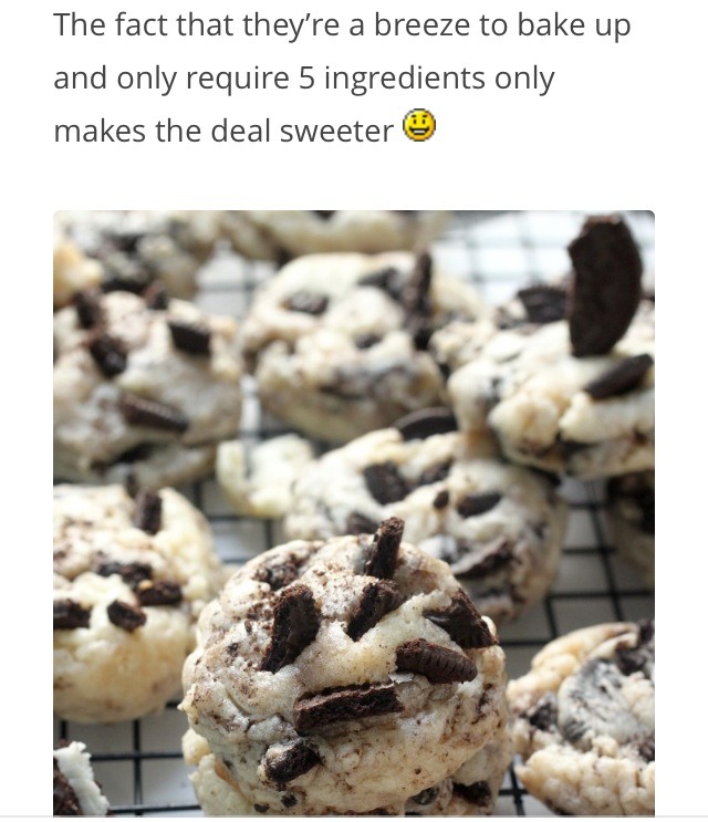5 Ingredient Oreo Cheesecake Cookies!
