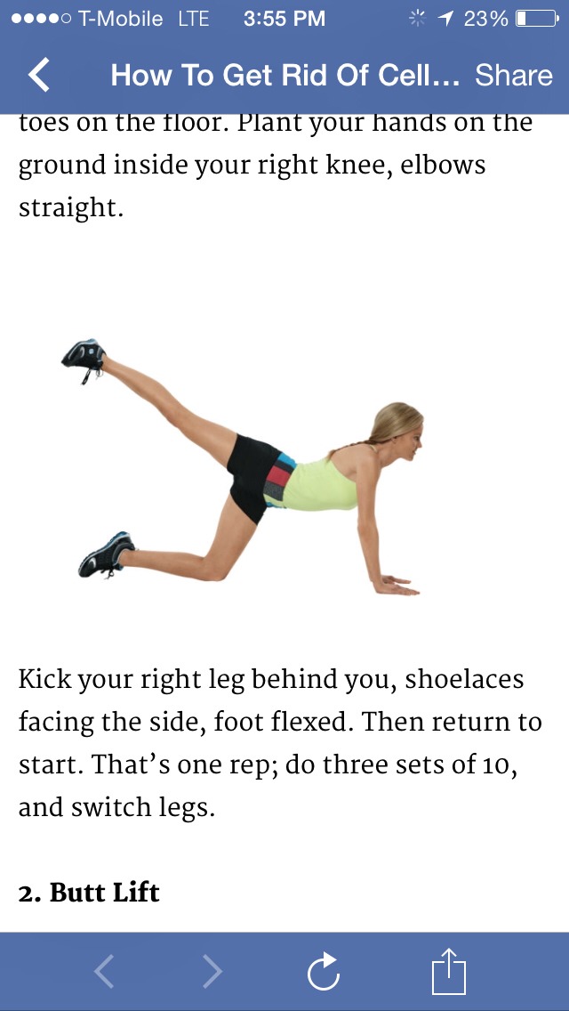 4 Moves To Get Rid Of Cellulite