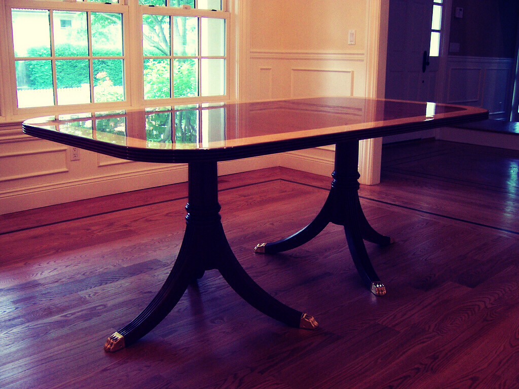 To put a nice shine on the furniture, helping to create a water-proof barrier and an understated shine that should impress any and all guests. Plus, it'll smell fresh!