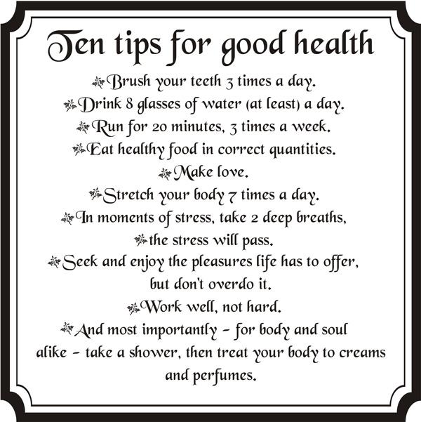 Simple Tips For Good Overall Health