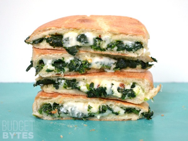 Spinach Feta Grilled Cheese